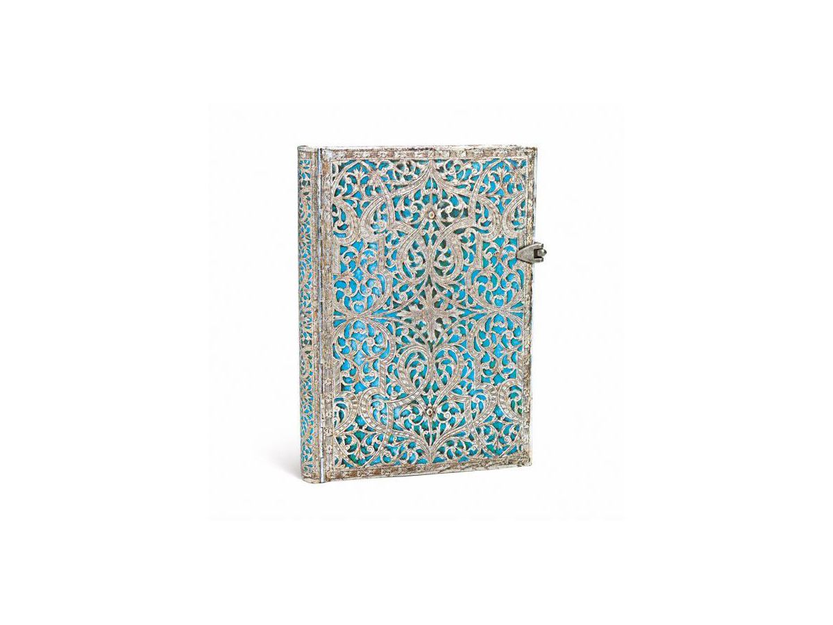 PAPERBLANKS Notizbuch Maya Blau 130x180mm PB25627 liniert 240 Seiten (9781439725627)