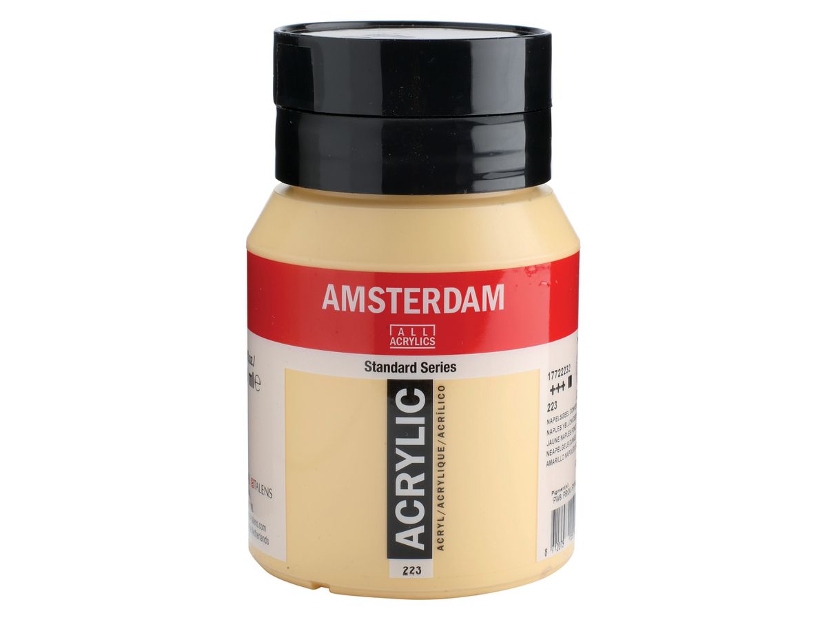 AMSTERDAM Peinture acrylique 500ml 17722232 neapel jaune 223 (8712079159214)