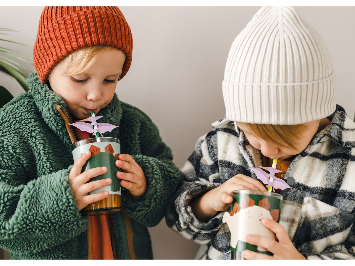 PARTYDECO Braccialetti per bicchieri NKP2 Dinosauro 6 pezzi (5904555026520)