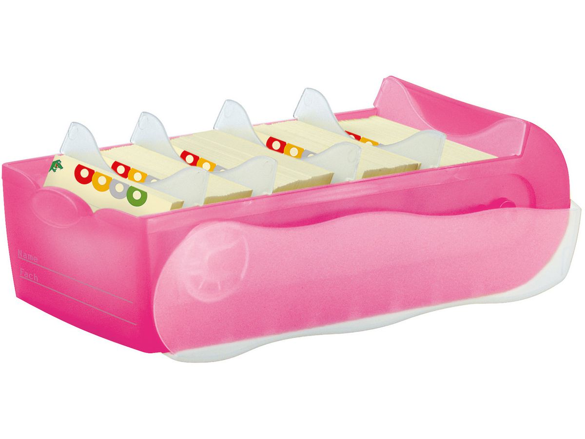 HAN Karteibox Croco A8 998-663 pink 9.7x6.7x19.1cm (4012473998384)