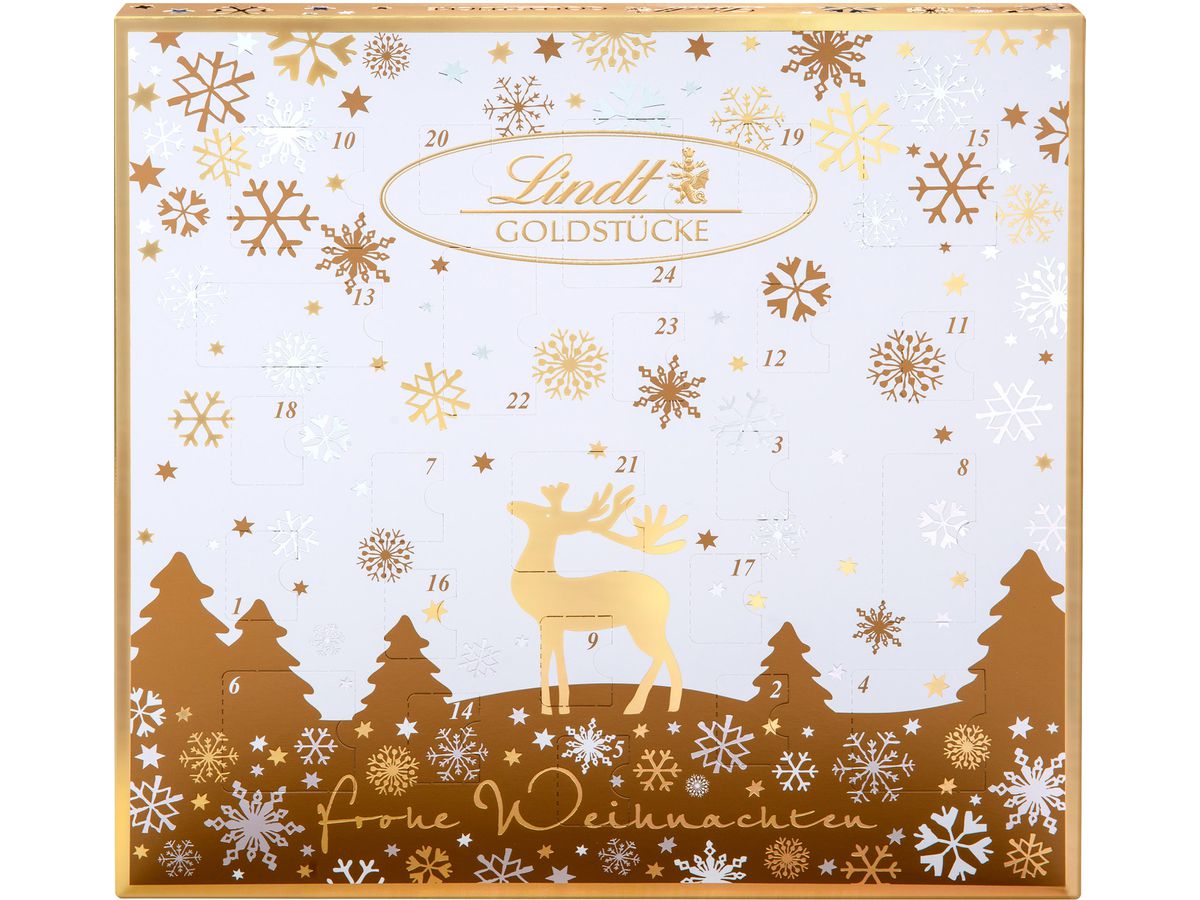 LINDT Adventskalender 676526 Goldstücke 156g (4000539749483)