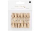 RICO DESIGN Deko-Clips Glitter 3cm 7040.30.88 gold 24 Stück (4051271476106)