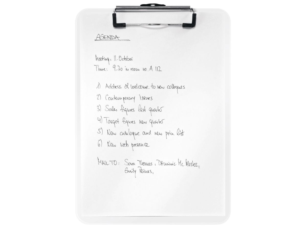 LEITZ Klemmbrett WOW PS A4 3971-00-01 weiss (4002432120604)