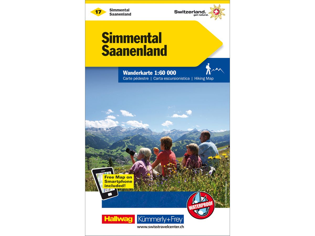 KÜMMERLY+FREY Wanderkarte 325902217 Simmental-Saanenland 1:60'000 (9783259022177)