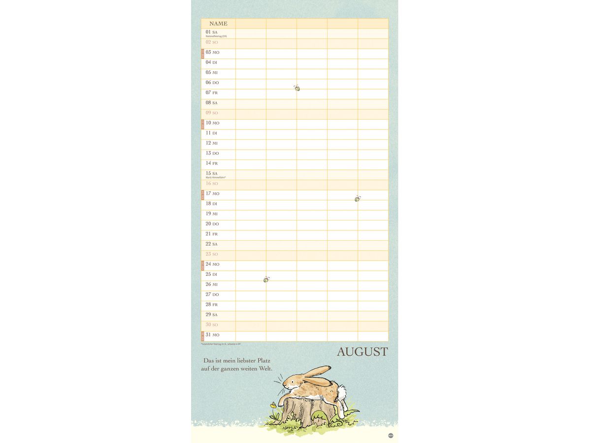 HEYE Calendrier familial 2026 22802+26 Weisst du eigentlich 21x45cm (9783756411290)