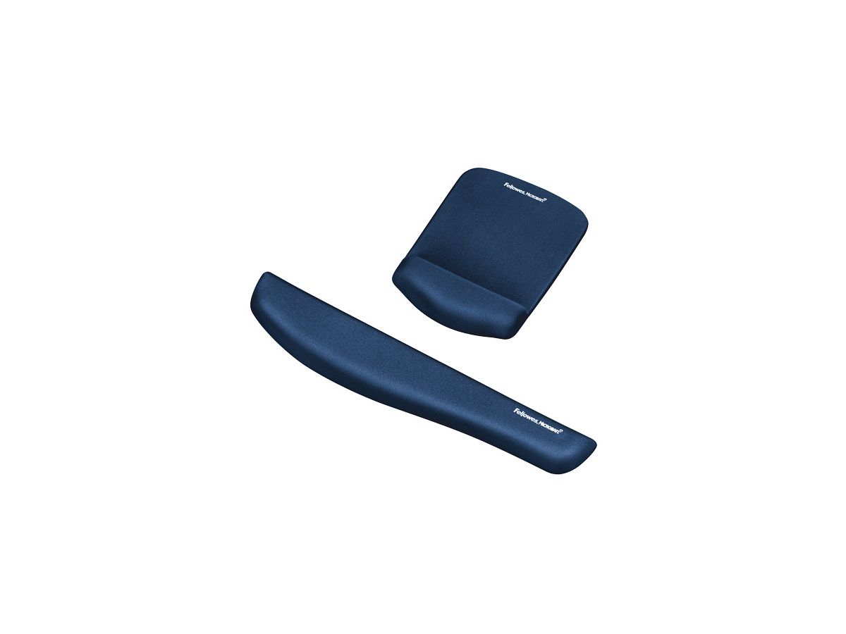 FELLOWES Repose-poignet Plushtouch 9287402 bleu, pour clavier (0043859718948)