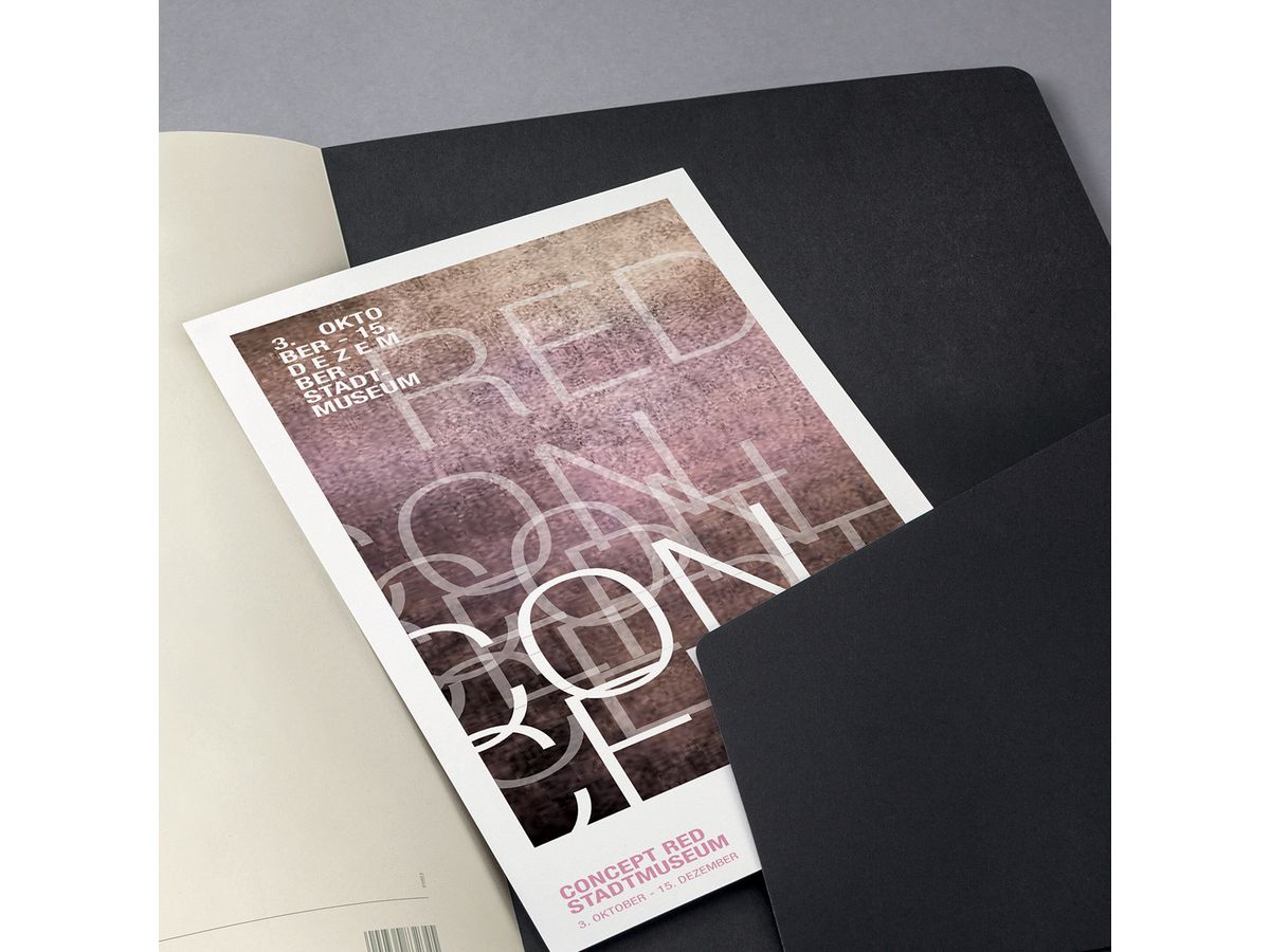 CONCEPTUM Monatskalender 2026 C2685 1M/2S schwarz 9.3x14cm (4004360771736)