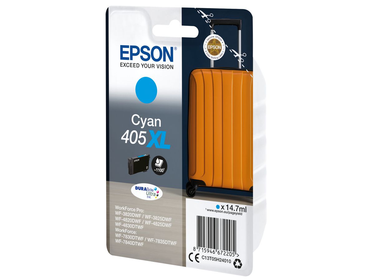 EPSON Cart. d'inch. 405XL cyan T05H24010 WF-7830DTWF 1100 pagine (8715946672205)