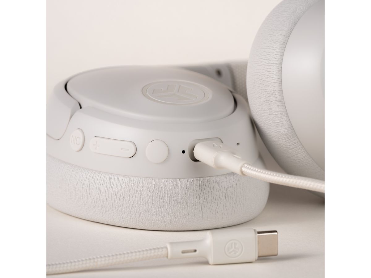 JLAB JBuds Lux ANC Headphones IEUHBJLUXANCRWHT62 Wireless, Cloud White (0810119071248)