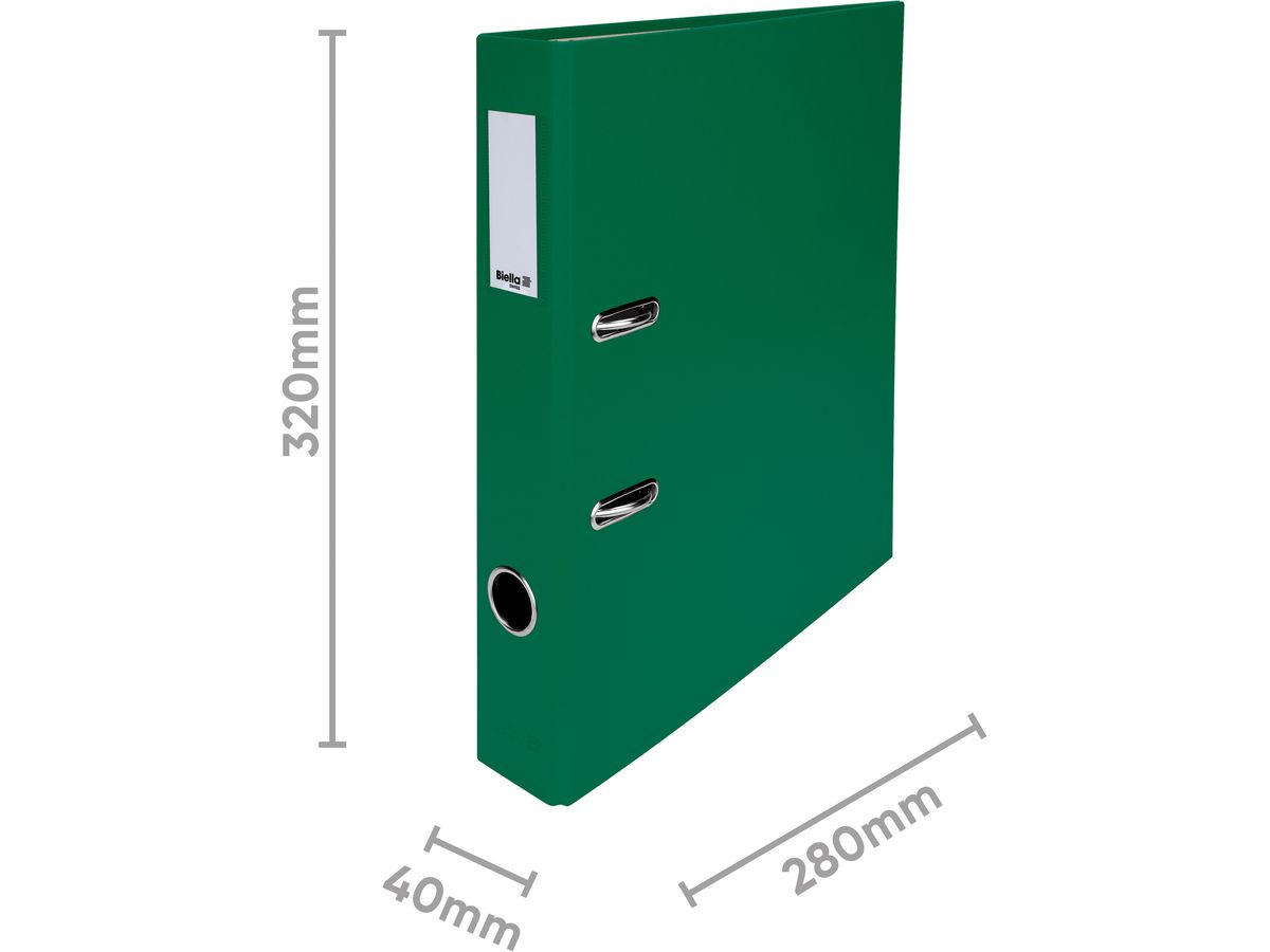 BIELLA Ordner Plasticolor 4cm 10740430U grün A4 (7611365200696)