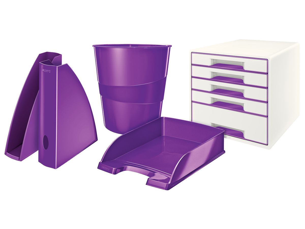 LEITZ Briefkorb WOW A4 52263062 violett (4002432104369)