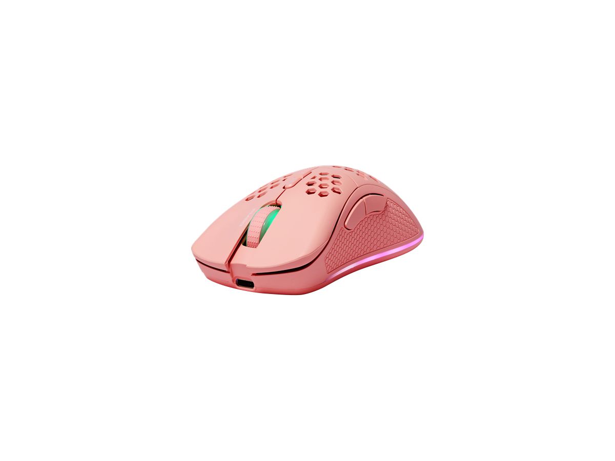 DELTACO Lightweight Gaming Mouse,RGB GAM-120-P Wireless, Pink, PM80 (7333048057235)