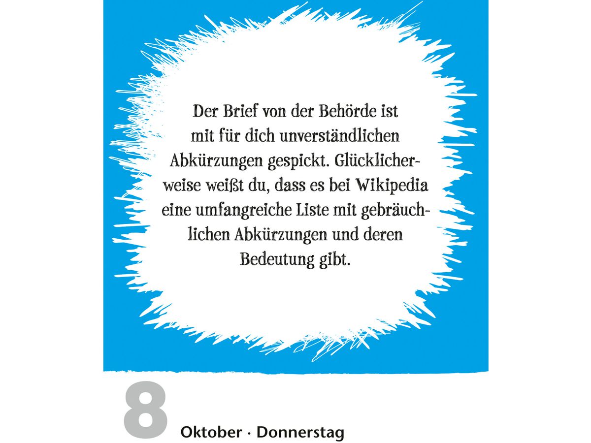 HARENBERG Calendrier détachable 2026 3309949+26 Lifehacks DE 11x14cm (9783840036484)