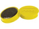 NOBO Aimant ronde 38mm 1915309 jaune 10 pcs. (5028252611312)