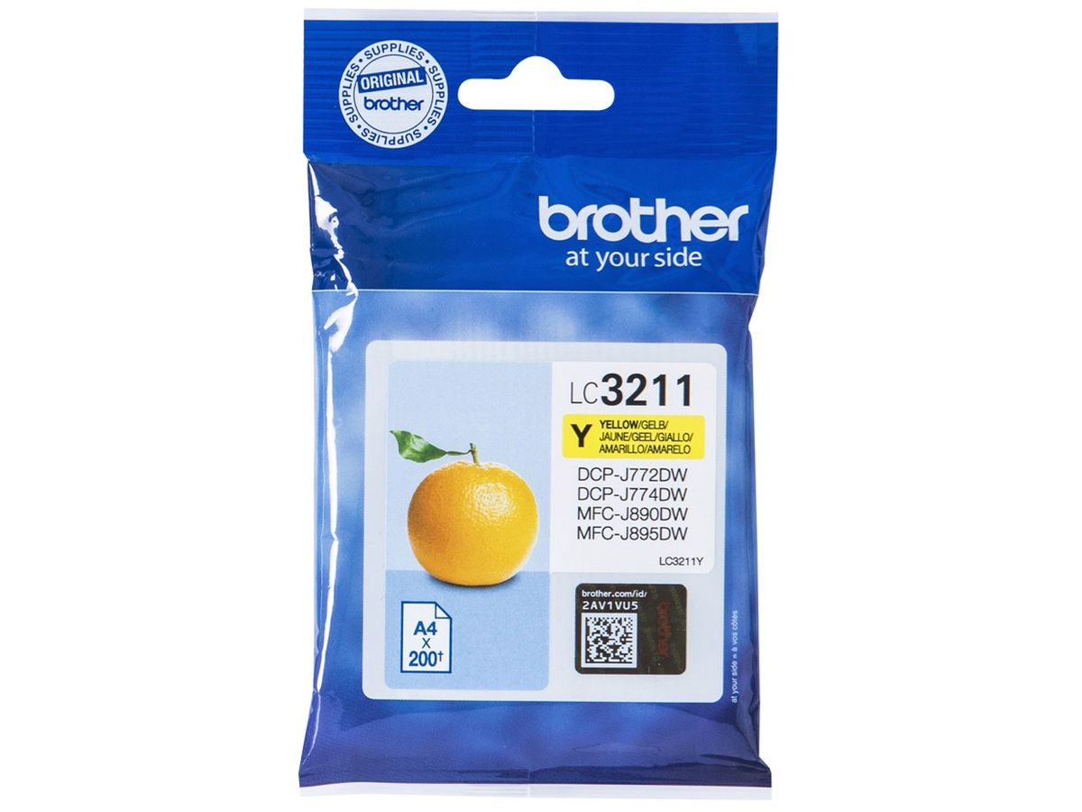 BROTHER Cart. d'inchiostro yellow LC-3211Y DCP-J774DW 200 pagine (4977766775779)