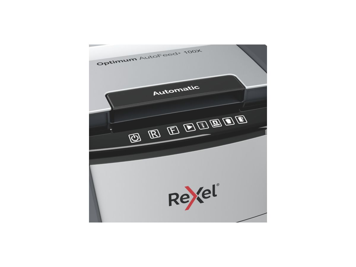 REXEL Aktenvernichter Optimum AF+ 2020100XCH 100X, P-4, 34lt (5028252614016)