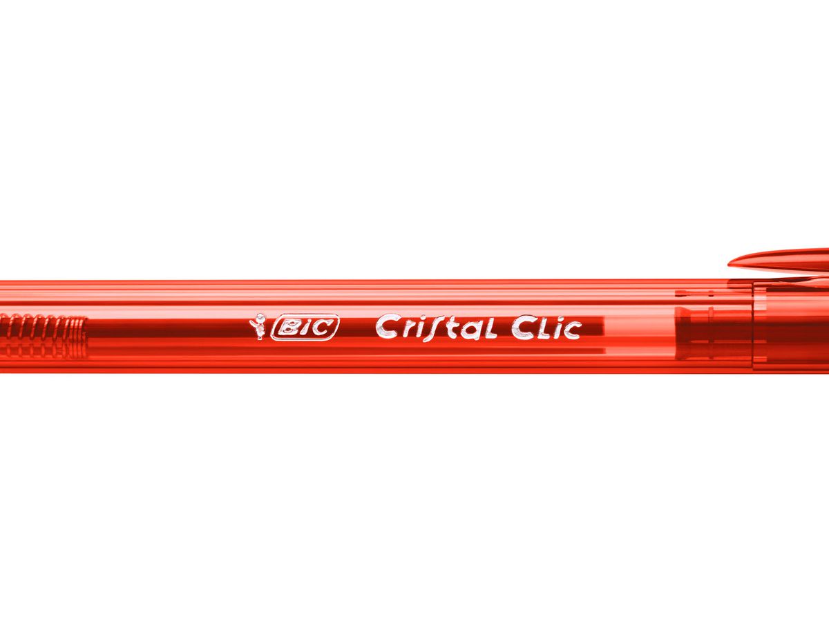 BIC Kugelschr. Cristal Clic 1mm 850734 rot 20 Stück (0070330171633)