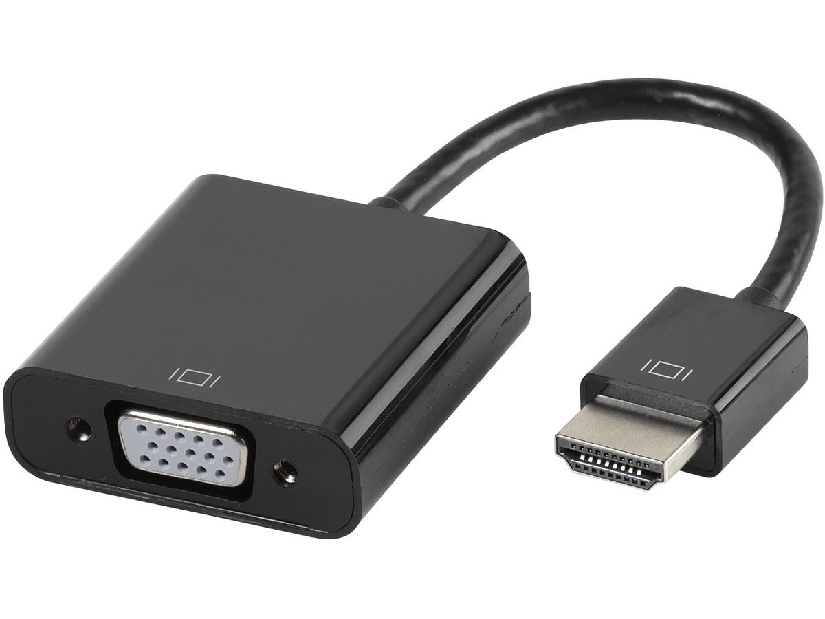 VIVANCO HDMI VGA-Adapter 45493 HDMI Stecker (4008928454932)