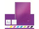 LEITZ Libro spirale WOW PP A4 46380062 viola 80 fogli (4002432107711)