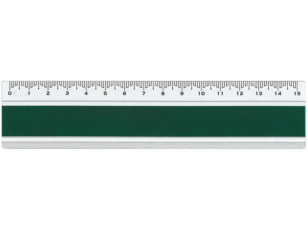 DUX Règle Joy Color 15cm FA-JC/15G Alu, vert (4014509131994)