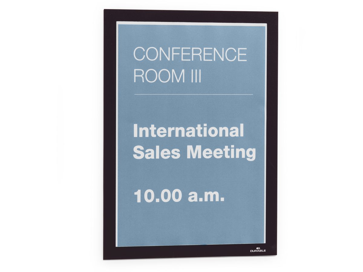 DURABLE Info-Rahmen DURAFRAME A4 489901 205x290x17mm, schwarz (4005546406008)