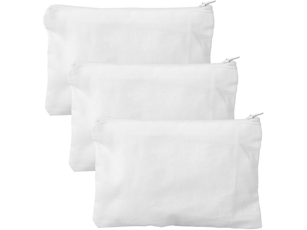 I AM CREATIVE Nescessairebeutel 18x12cm 1212.83 weiss 3 Stück (7611983172320)