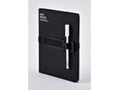 NUUNA Notizbuch Not White A5 54532 Black,blanko,176 S. (4260358554532)