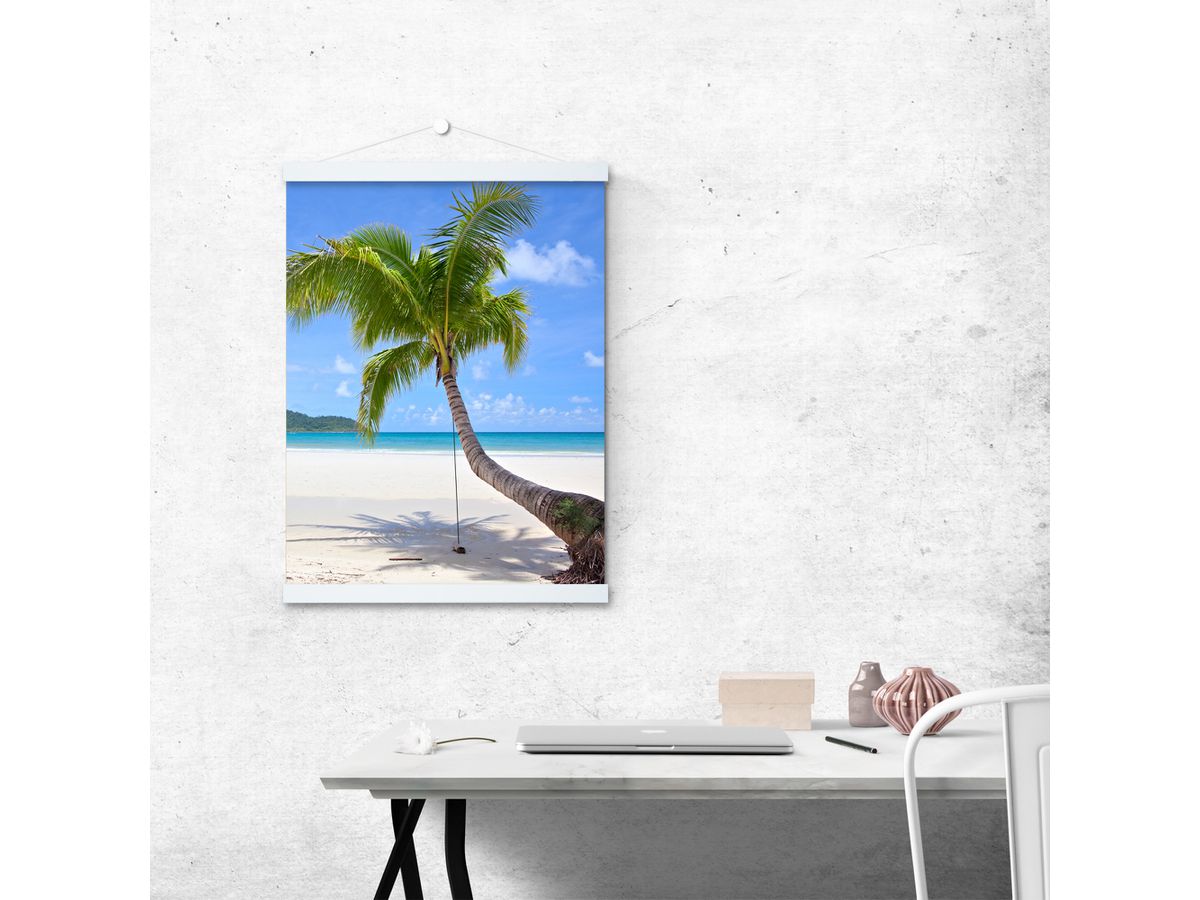 DEBEX Morsettiera poster 31x2cm LWMG 31 bianco, magnetico (7611195375236)