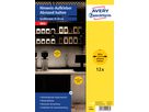AVERY ZWECKFORM Hinweis-Aufkleber DE 20cm 49403 Abstand halten 12 Stück (4004182494035)