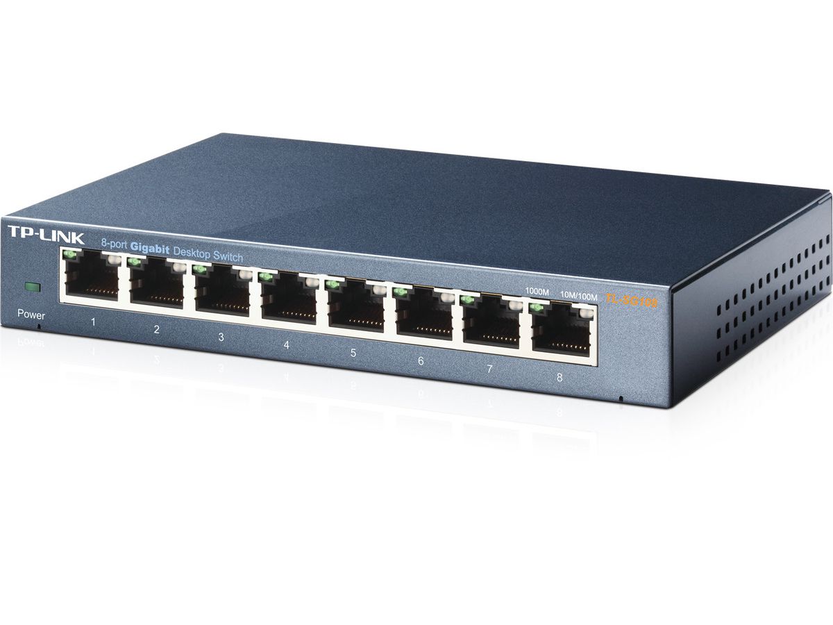 TP-LINK 8-port Metal Gigabit Switch TLSG108 (6935364098117)
