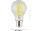 EGLO Leuchtmittel LED E27 110242 806 Lumen, 3.8W (9008606254019)