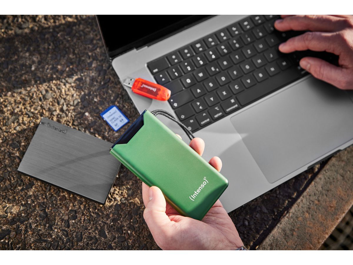 INTENSO Power Bank F10000 Green 7332037 10000 mAh (4034303034253)