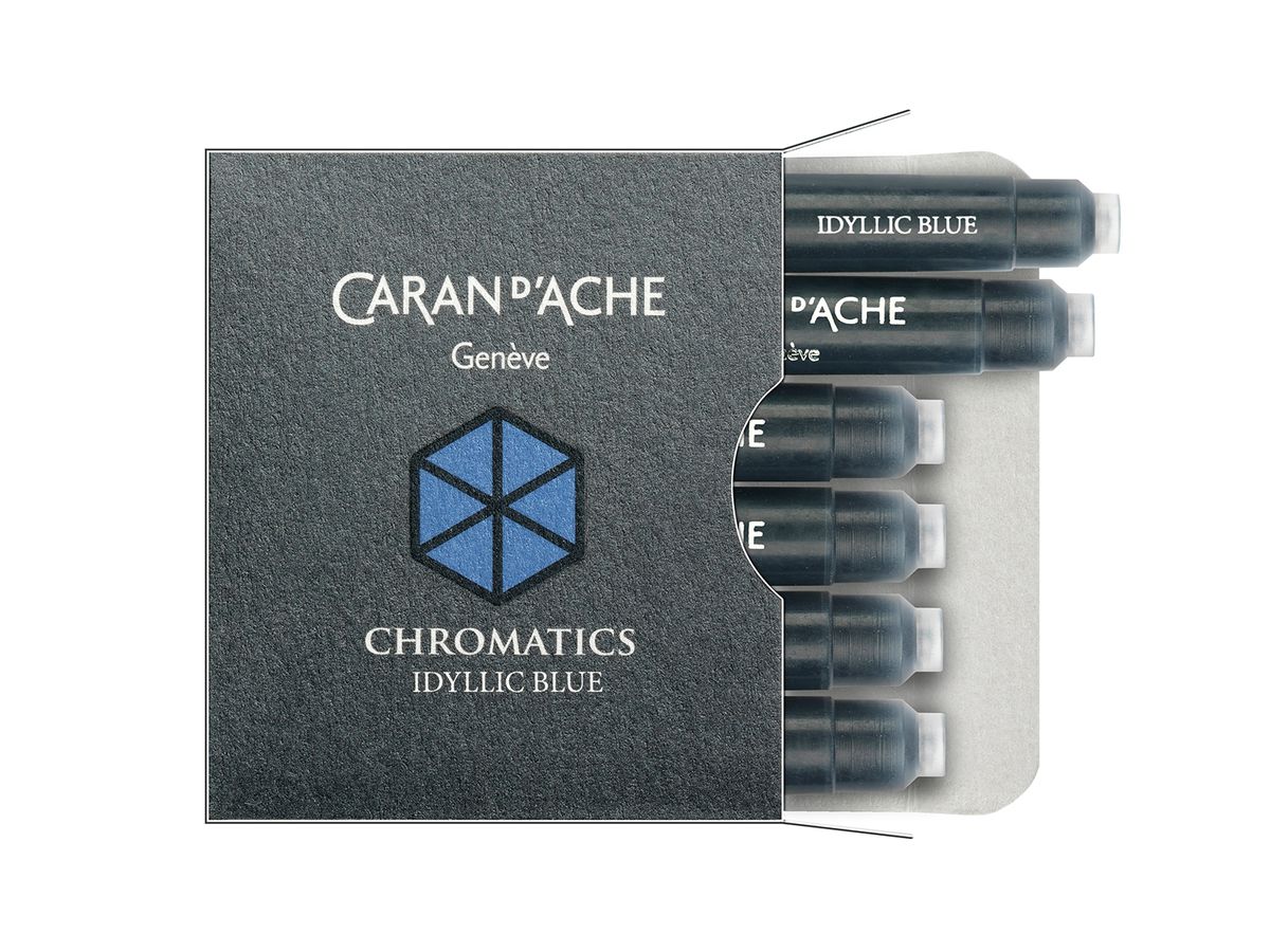 CARAN D'ACHE Tintenpatrone 8021.140 Idyllic Blue 6 Stück (7630002329880)