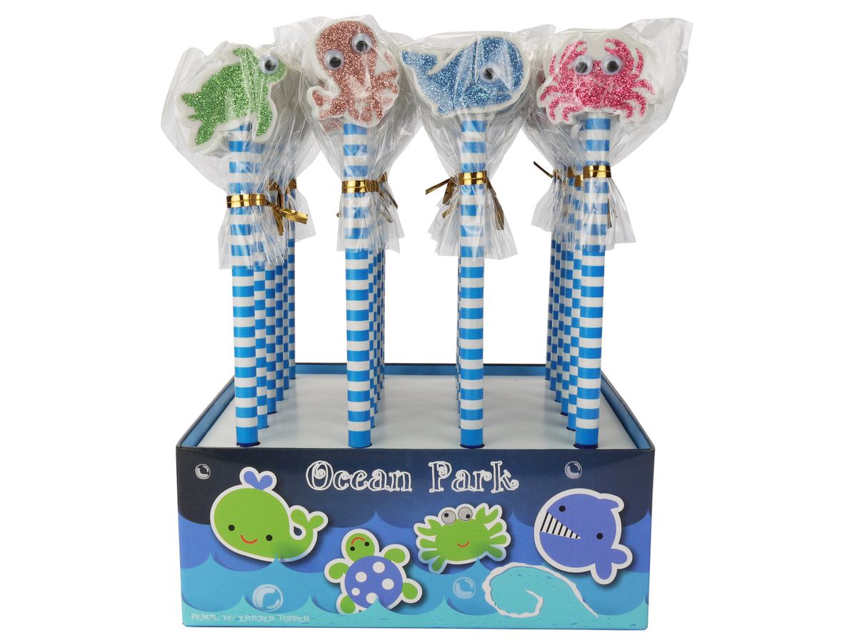 ROOST Matita con gomma 103780 Ocean animals 4 ass. (7612265103780)