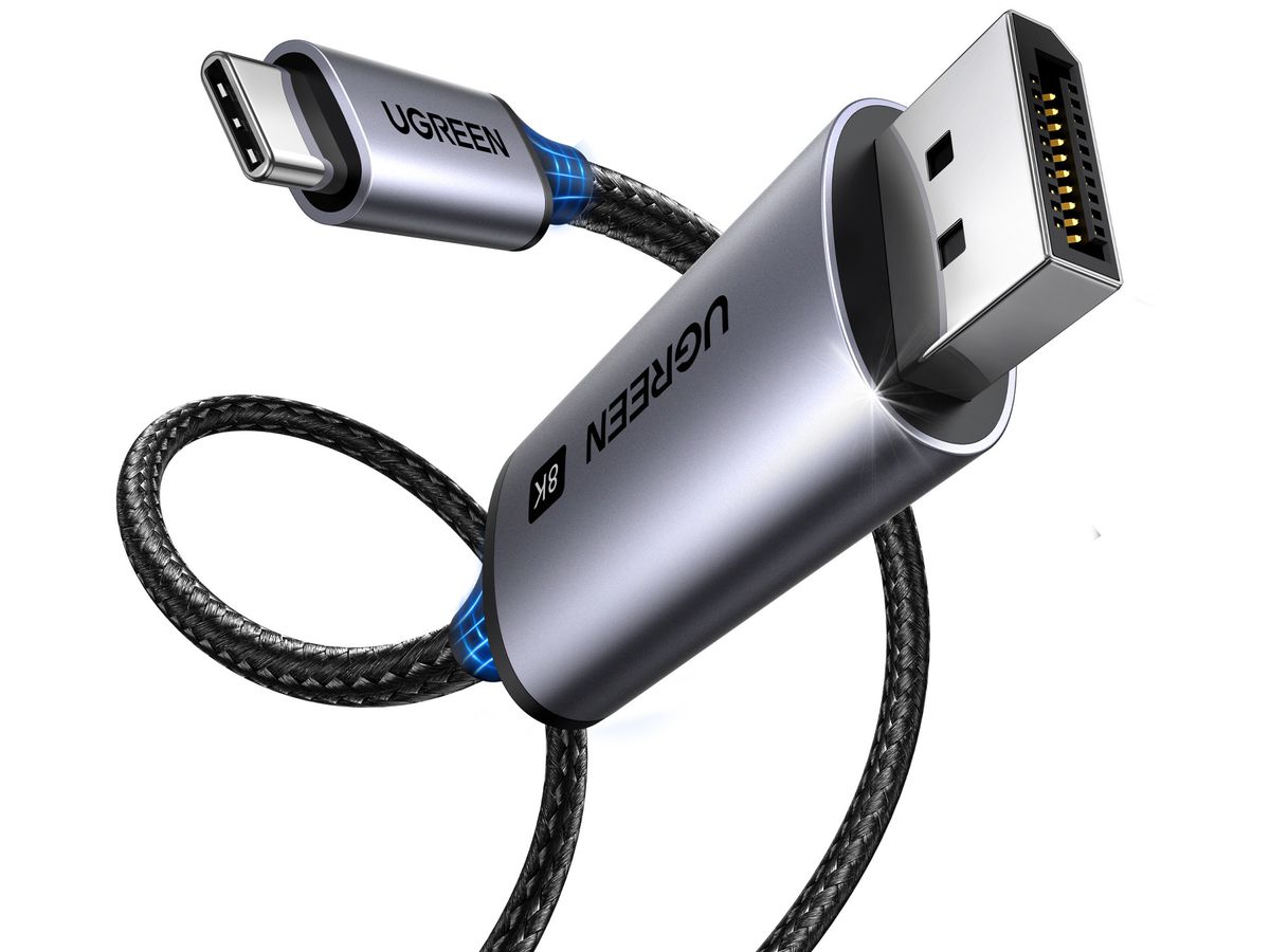 UGREEN Cable USB-C to DisplayPort 25157 BB 8K, 1m BB (6941876221578)