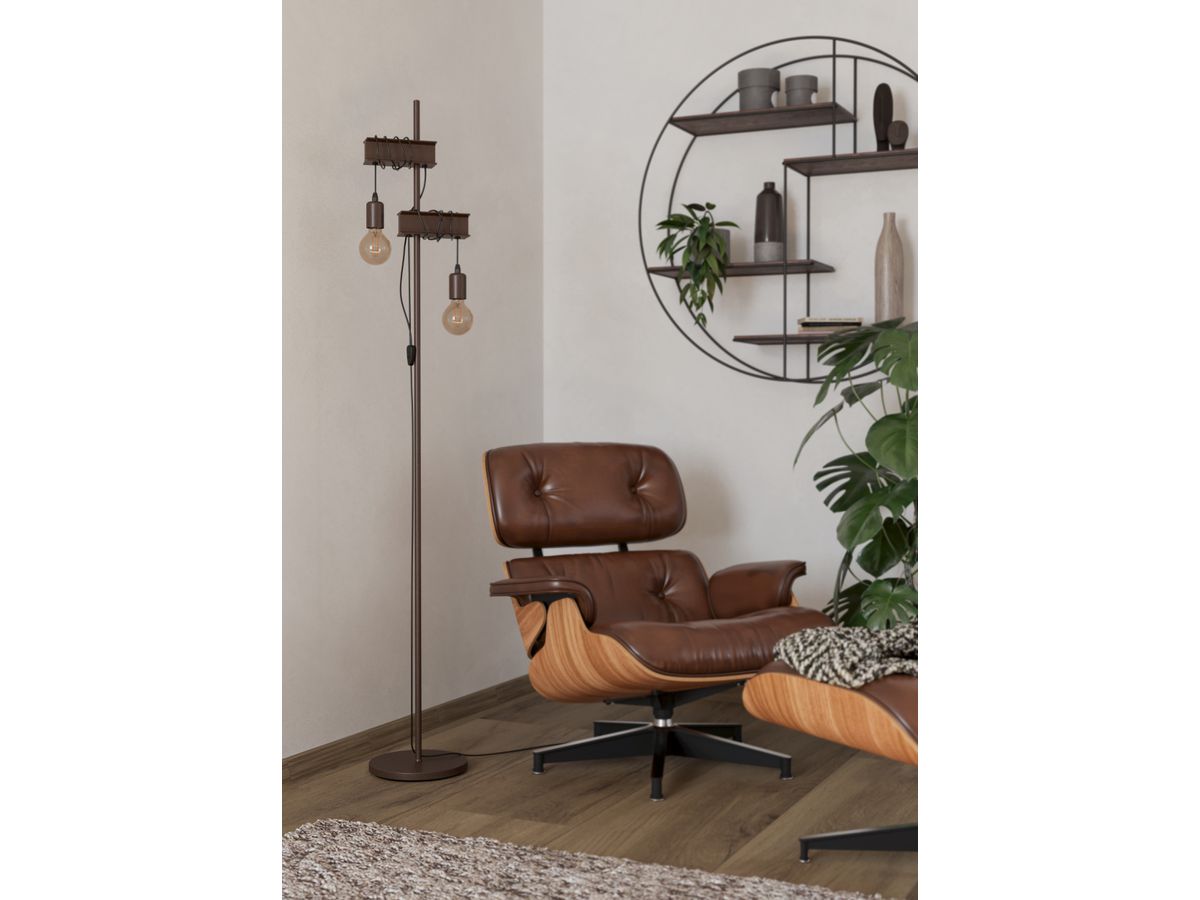 EGLO Lampadaire TOWNSHEND 4 43526 marron (9002759435264)