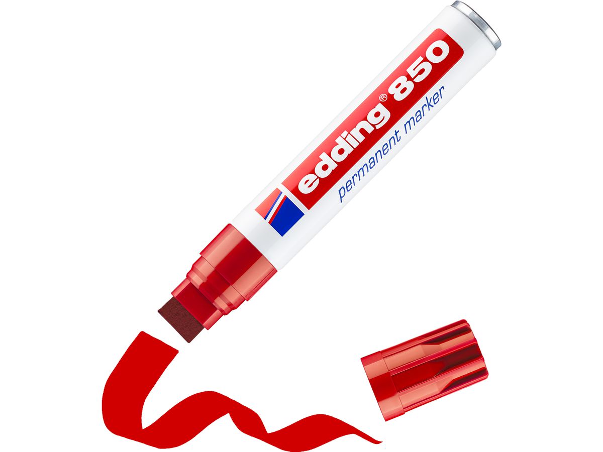 EDDING Permanent Marker 850 5-15mm 850-2 rot (4004764054312)