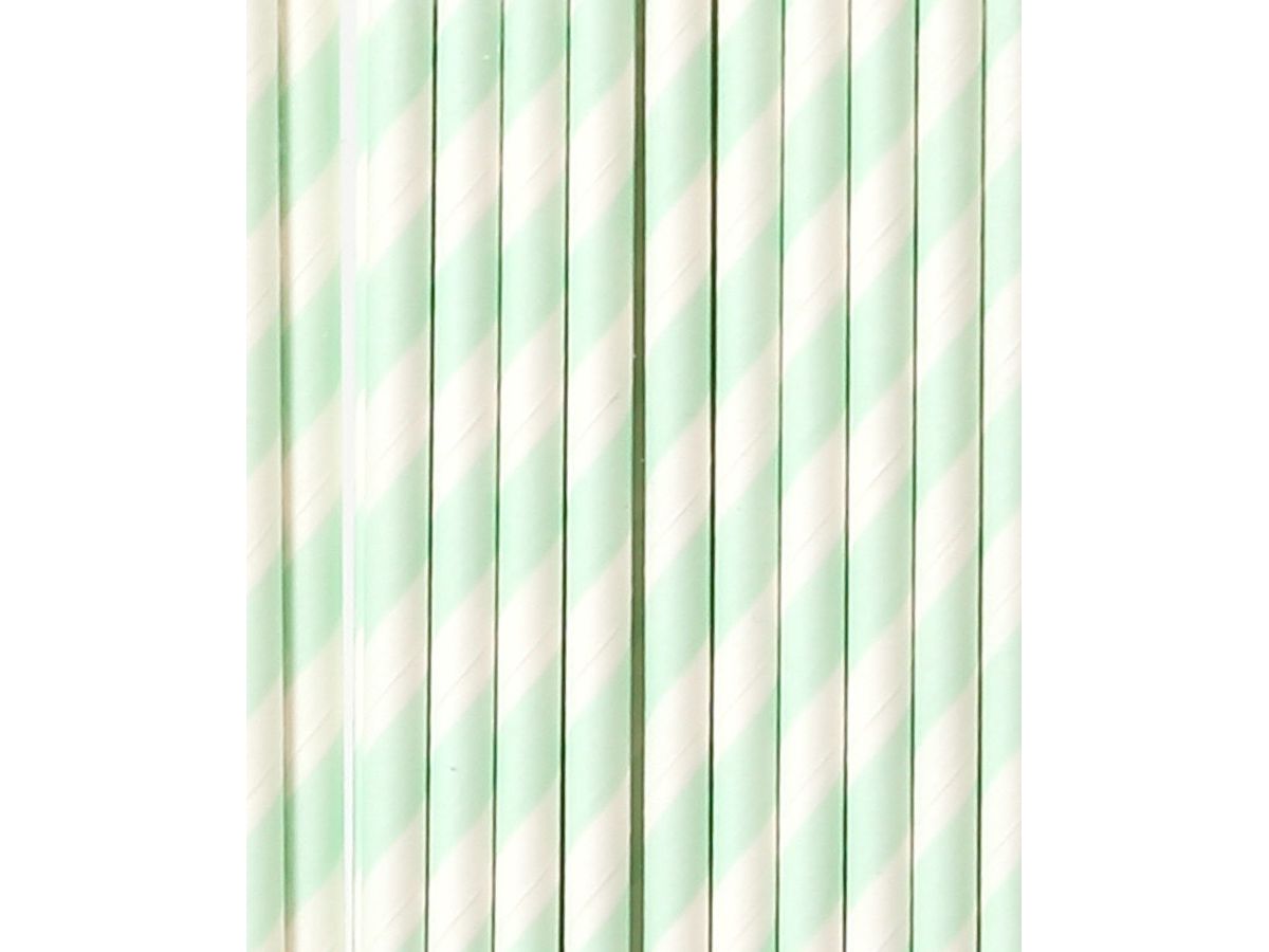 I AM CREATIVE Papiertrinkhalme,mint,19.7cm 6010.921 25 Stück (7611983208166)