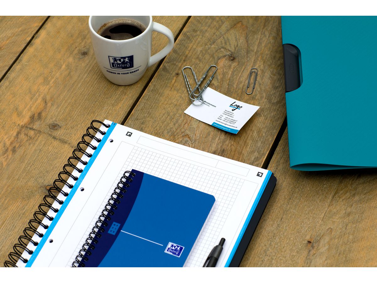 OXFORD Office-Spiralbuch A6 100100899 kariert, 5mm, ass. (3020120024615)