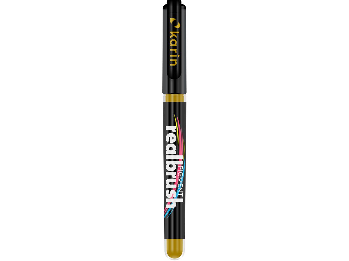 KARIN Real Brush Pen 0.4mm 33Z110 Pigment, ochre (5904446031725)