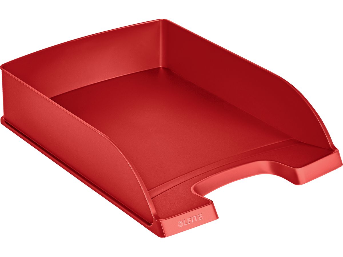LEITZ Corbeille à courrier Plus A4 52270025 rouge (4002432311040)