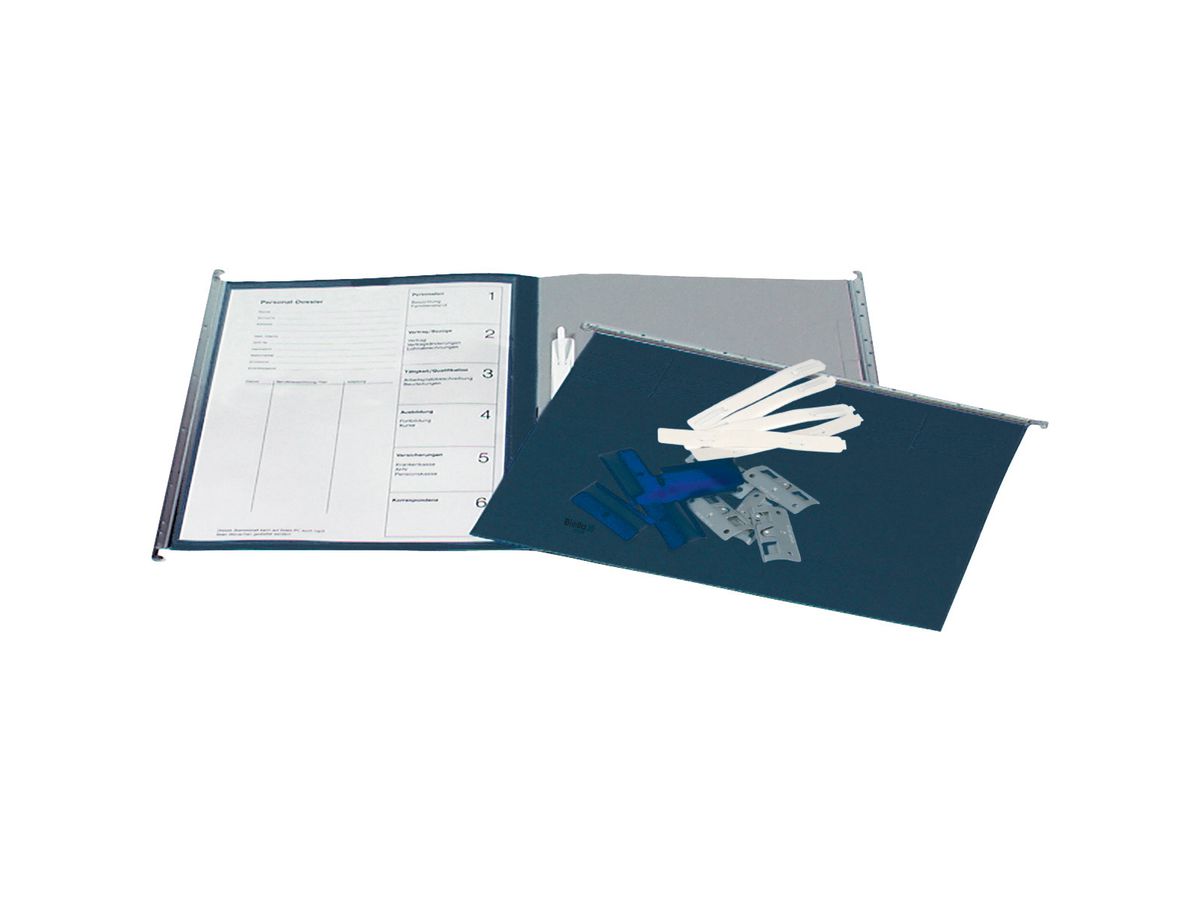 BIELLA Register-Hängemappen-Set A4 27143005U blau 32x25cm 10 Stück (7611365286980)