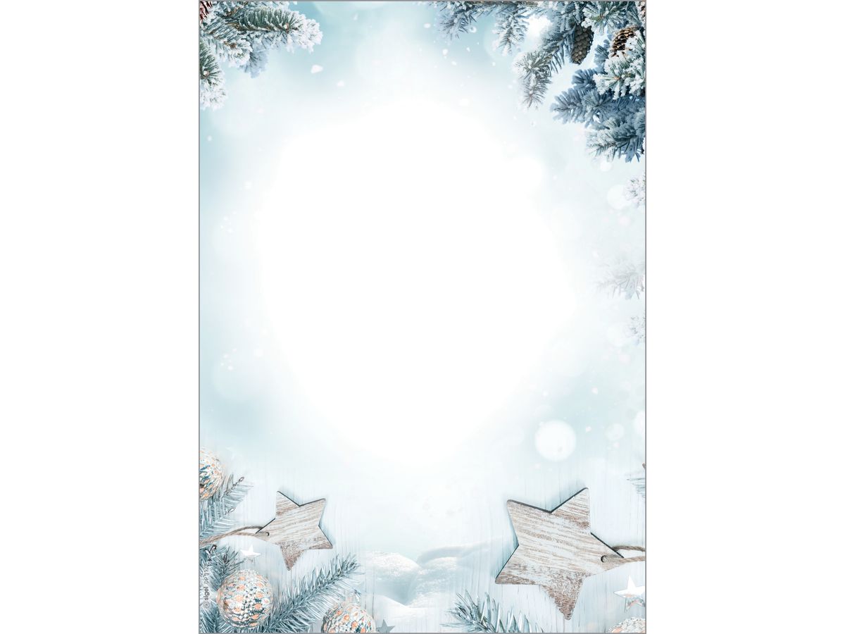 SIGEL Weihnachts-Papier A4 DP312 90g,Snow Star 25 Blatt (4004360809071)