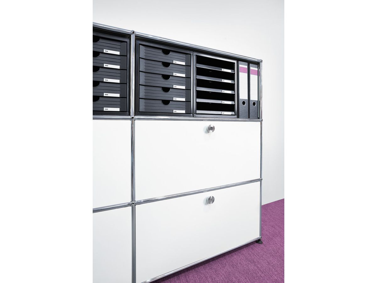 HAN Schubladenbox Systembox 24.30 schwarz 5 Fächer (4012473145047)