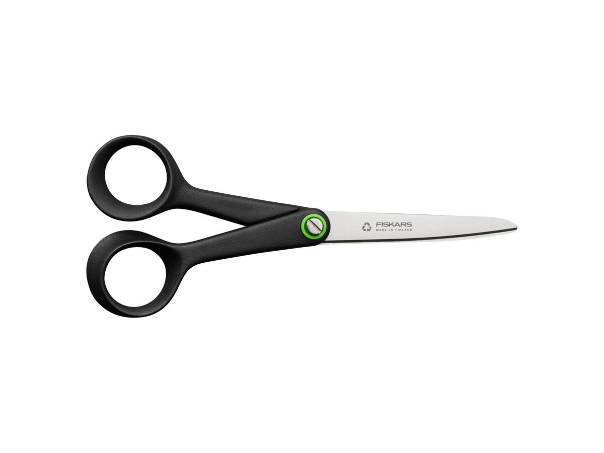FISKARS Schere Recycling 17cm 1074543 schwarz, Rechtshänder (6424002019411)