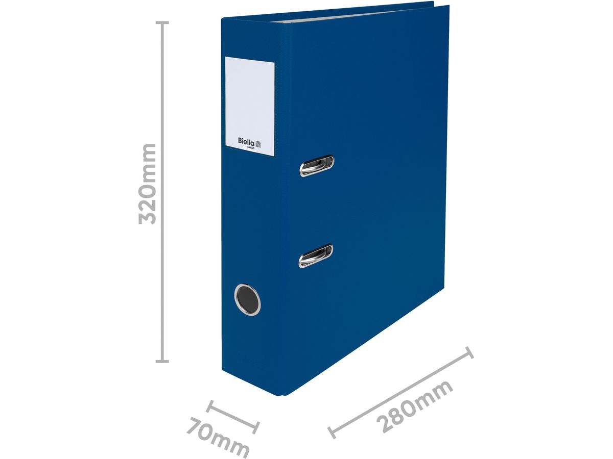 BIELLA Ordner Plasticolor 7cm 10740707U dunkelblau A4 (7611365252954)