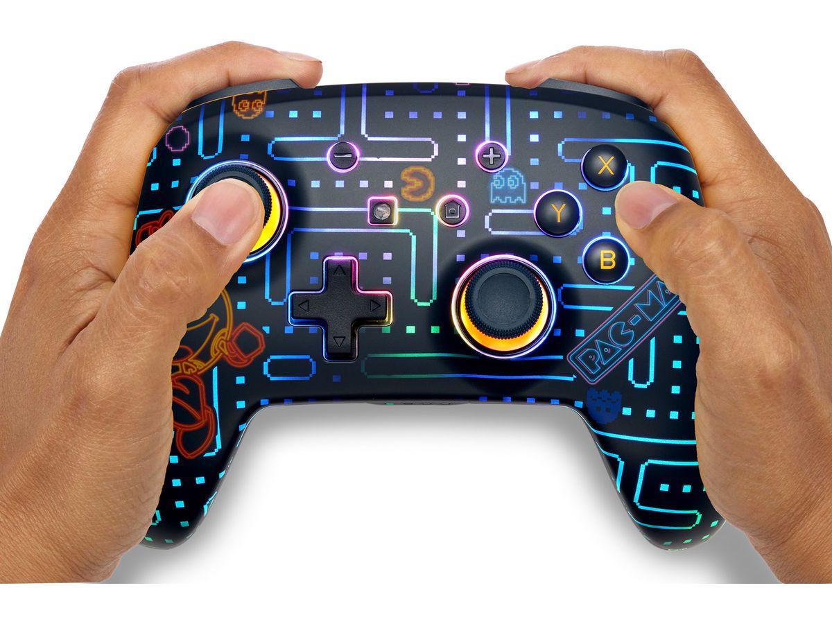 POWER A Enhanced Wireless Ctrl. NSGP0458-01 NSW,Pac Man,Neon Arcade (0617885141515)