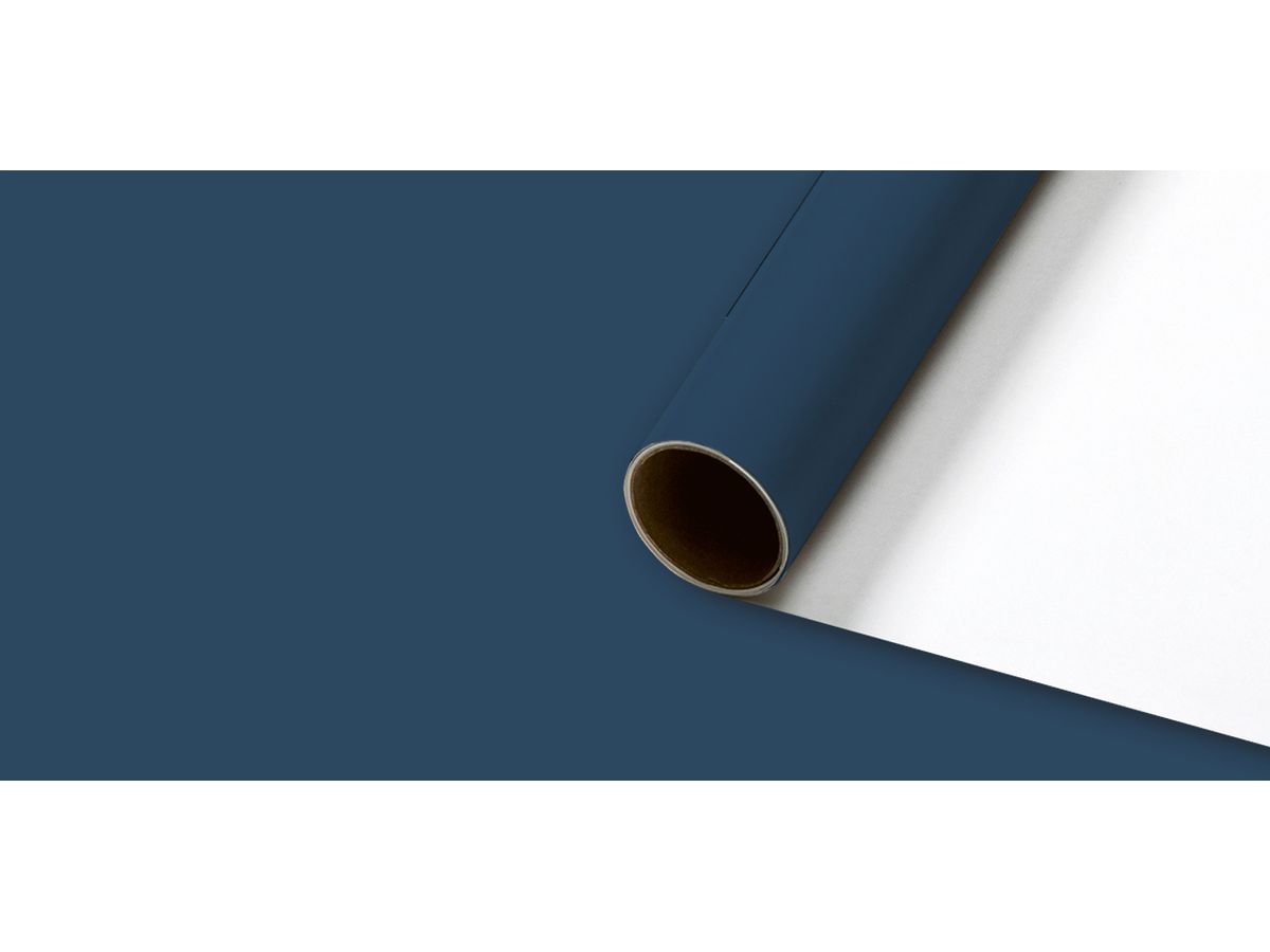 STEWO Geschenkpapier Uni Plain 2528591342 70x200cm blau dunkel (7630050824511)