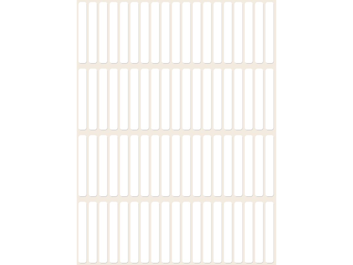 AVERY ZWECKFORM Universaletiketten 37x5mm 3322 weiss 1976 Stk./26 Bl. (4004182033227)