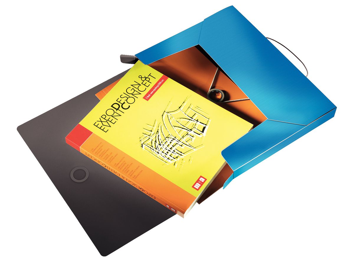 LEITZ Ablagebox Solid PP A4 45681030 hellblau (4002432114894)